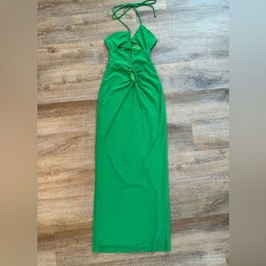 Elegant Green Evening Dress